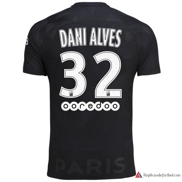 Camiseta Paris Saint Germain Alves Tercera equipación Dani 2017-2018